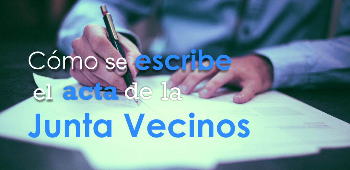 Como se escribe un Acta